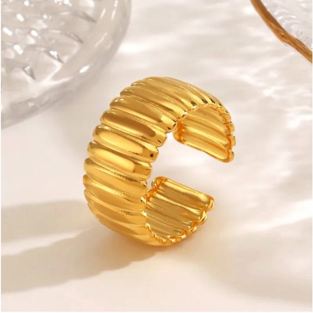 Gold stainless steel Ring